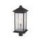 Z-Lite Portland 1 Light Outdoor Post Mount Fixture, Oil Rubbed Bronze And Clear Seedy 531PHBXLR-ORB - alternate 7